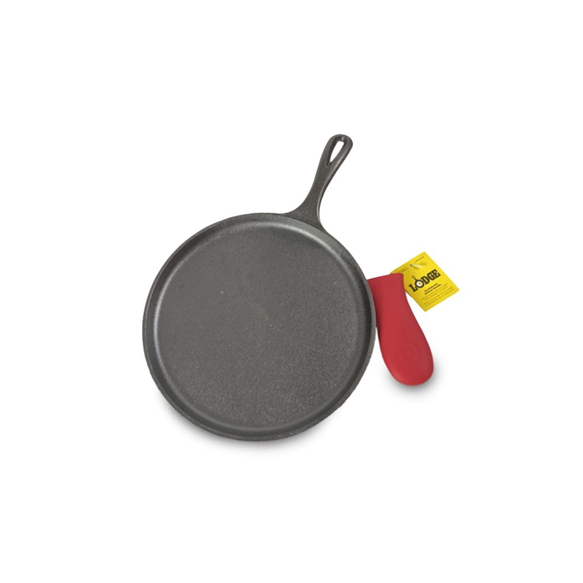 Lodge Cast Iron Griddle And Hot Handle Holder 10.5 Black/Red Lodge Cast Iron