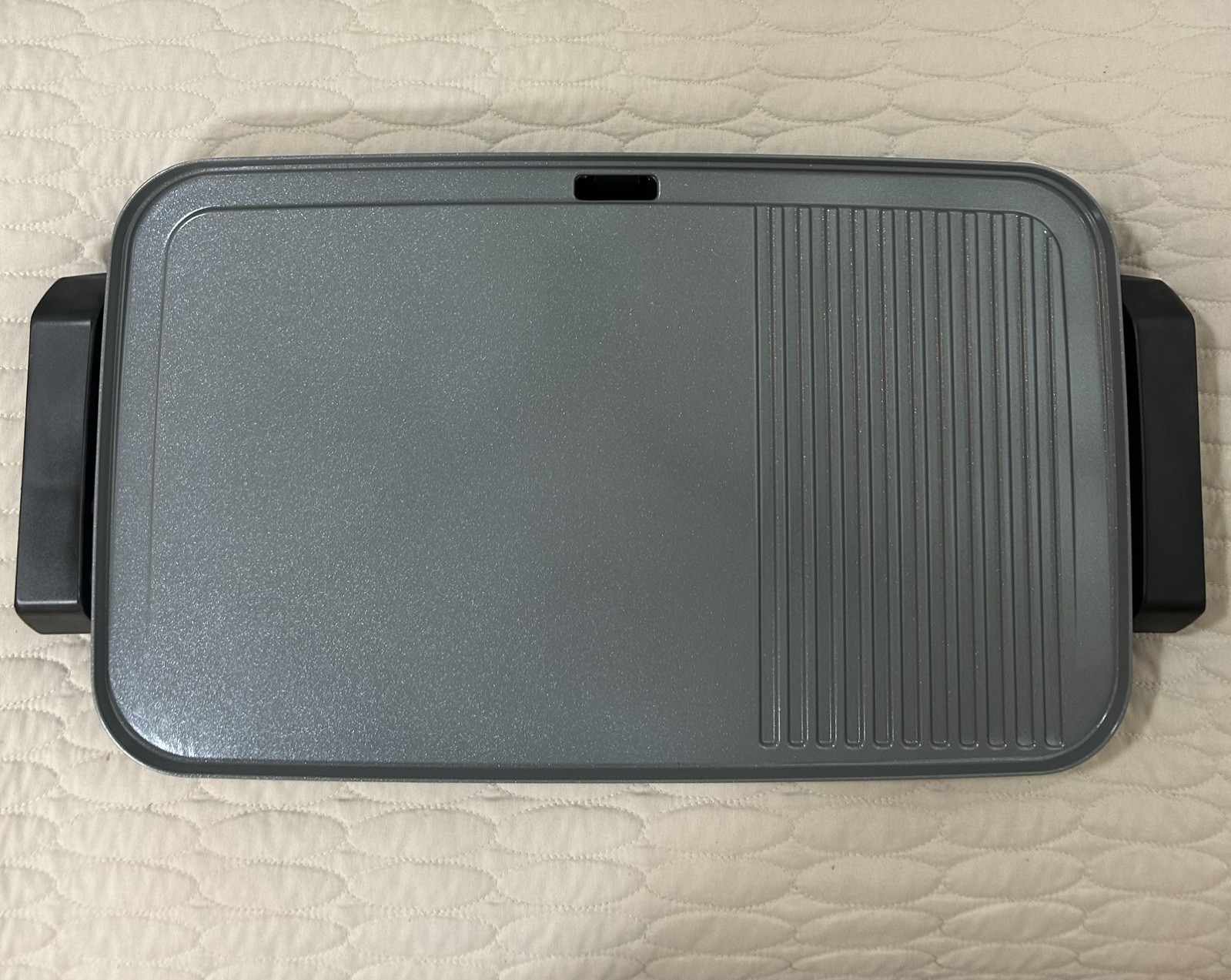Mainstays Plus 12″x20″ Electric Griddle, Nonstick Ceramic Grill, 1500W, Gray New