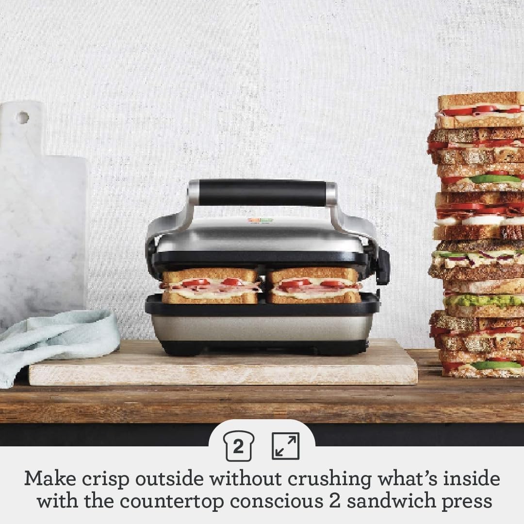 the Perfect Press™ Panini Press BSG600BSS Brushed Stainless Steel
