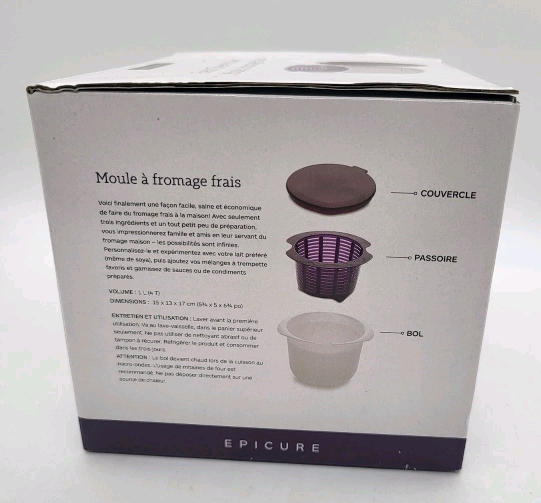 EPICURE Microwave Oven Fresh Cheese Maker Homemade Cheese Kitchen Tool – New