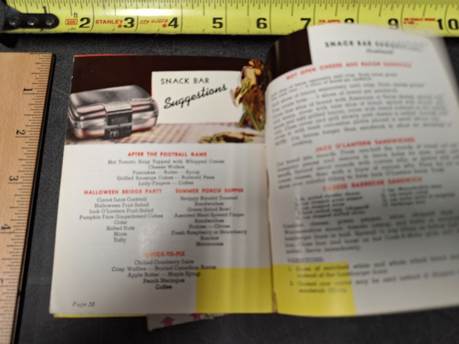 1948 Universal Cook-O-Matic Waffle Grill Recipes Cookbook Vintage