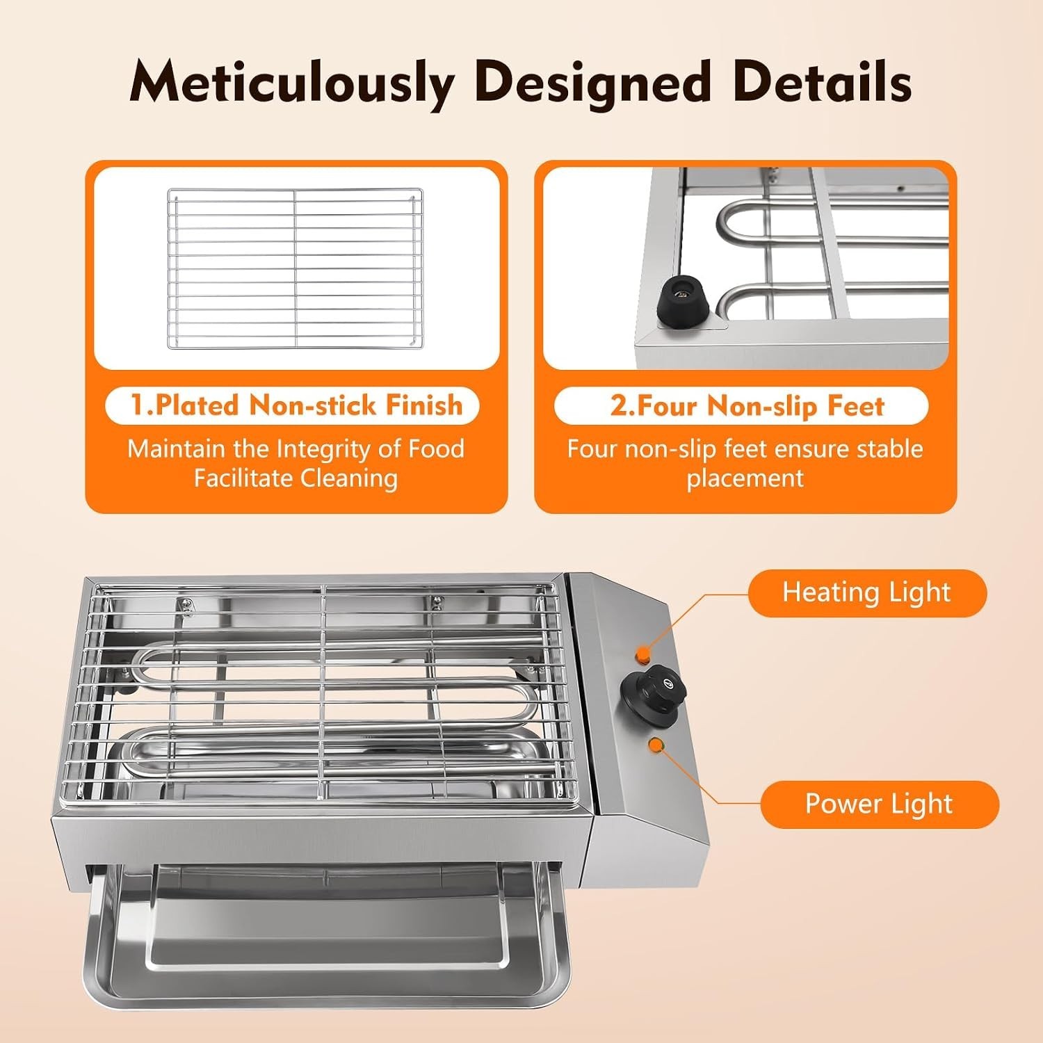 Home Electric Indoor Grill Portable Commercial Electric BBQ Grill Commercial