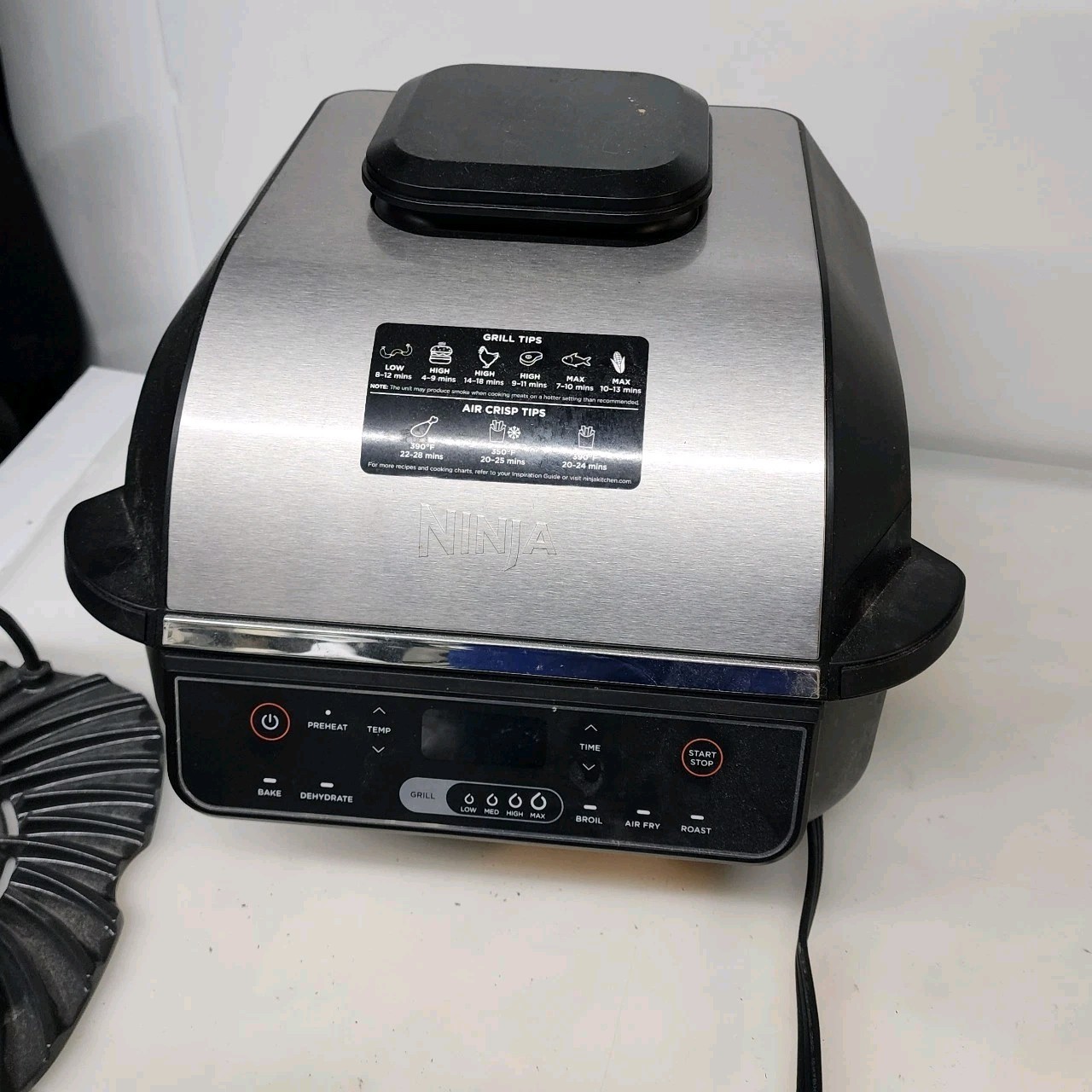 Ninja Food Indoor Grill 6 in 1 Air Fryer Silver/Black EG201 Works