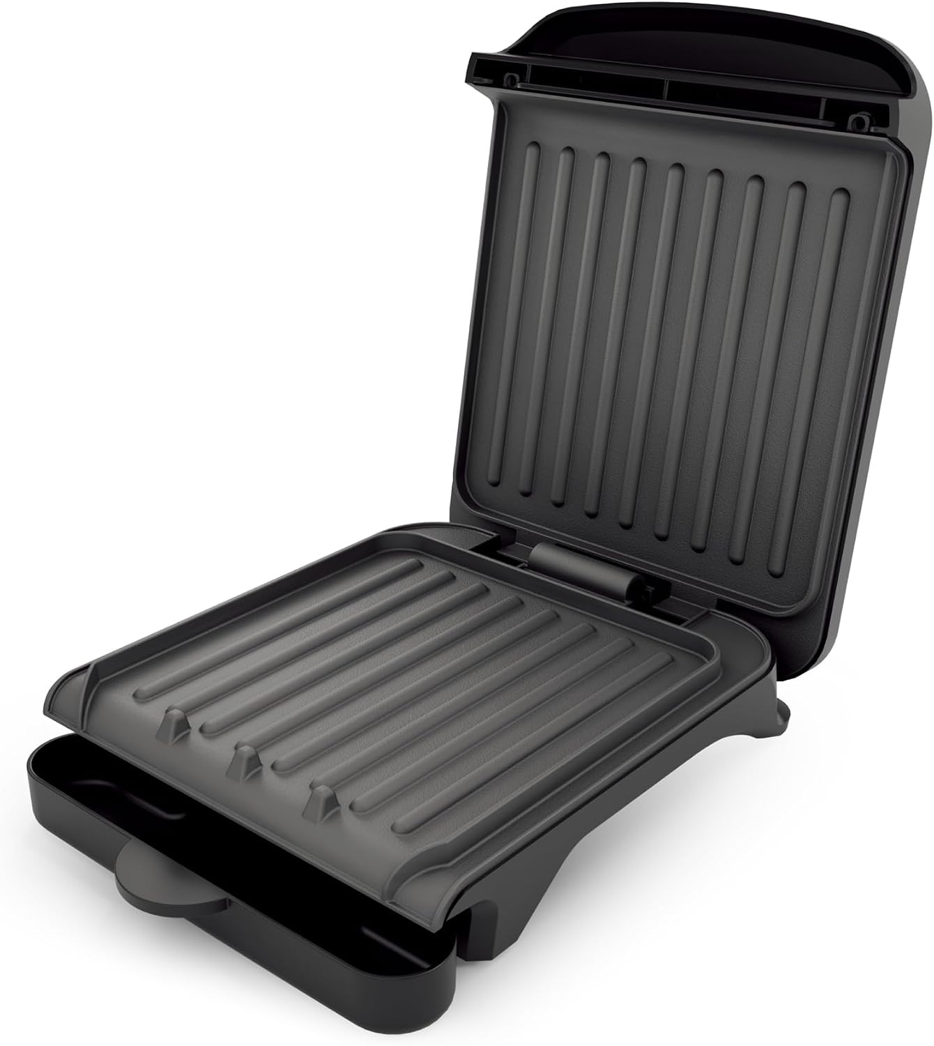 2-Serving Electric Indoor Grill & Panini Press, Black GP222B | 750W Non-Stick Pl
