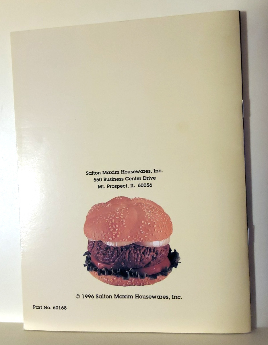 George Foreman’s Recipe Booklet Lean Mean Fat Reducing Grilling Machine