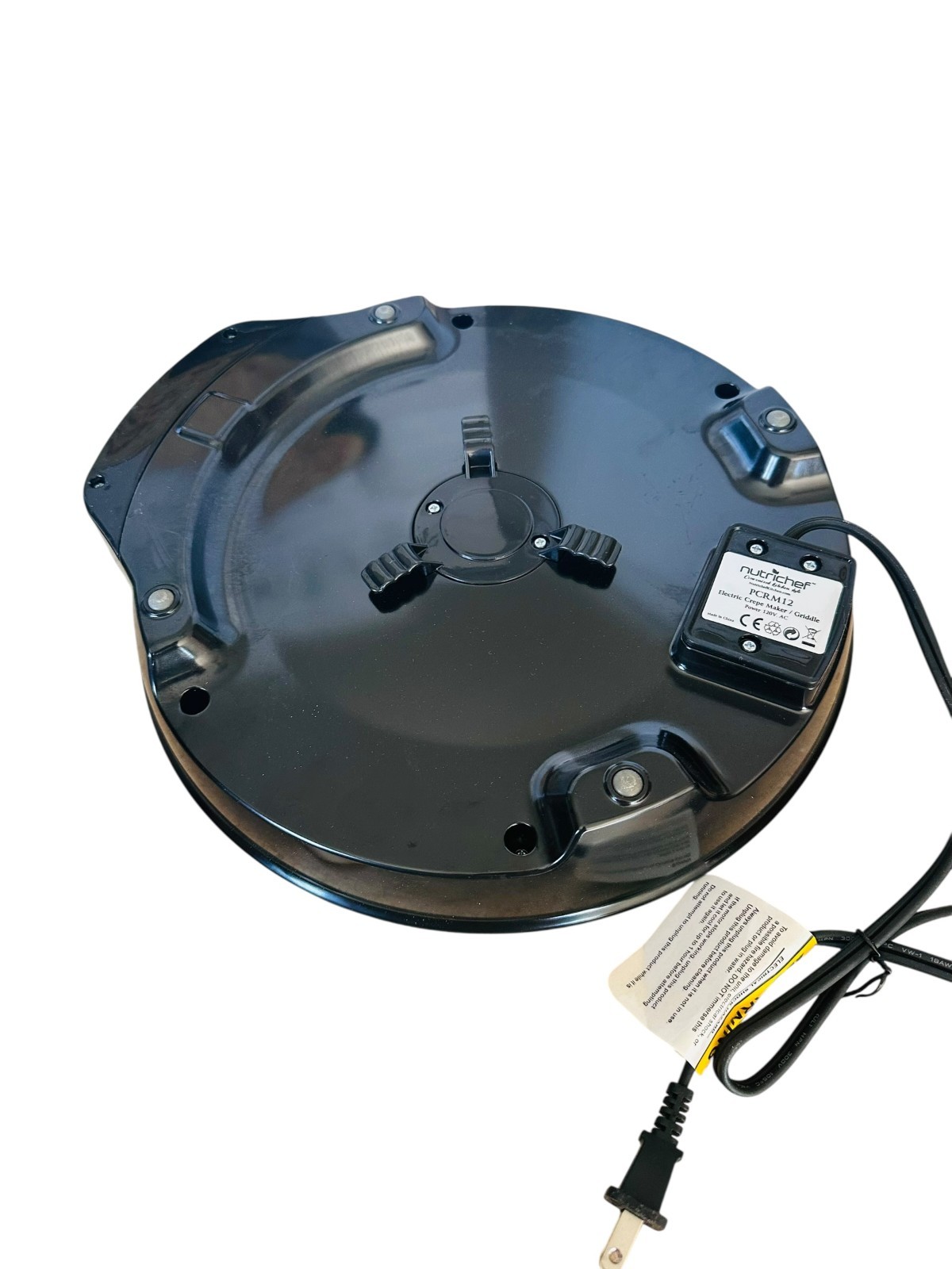 Nutrichef PCRM12 12″ Electric Crepe Maker Nonstick, LED, Spatula Included