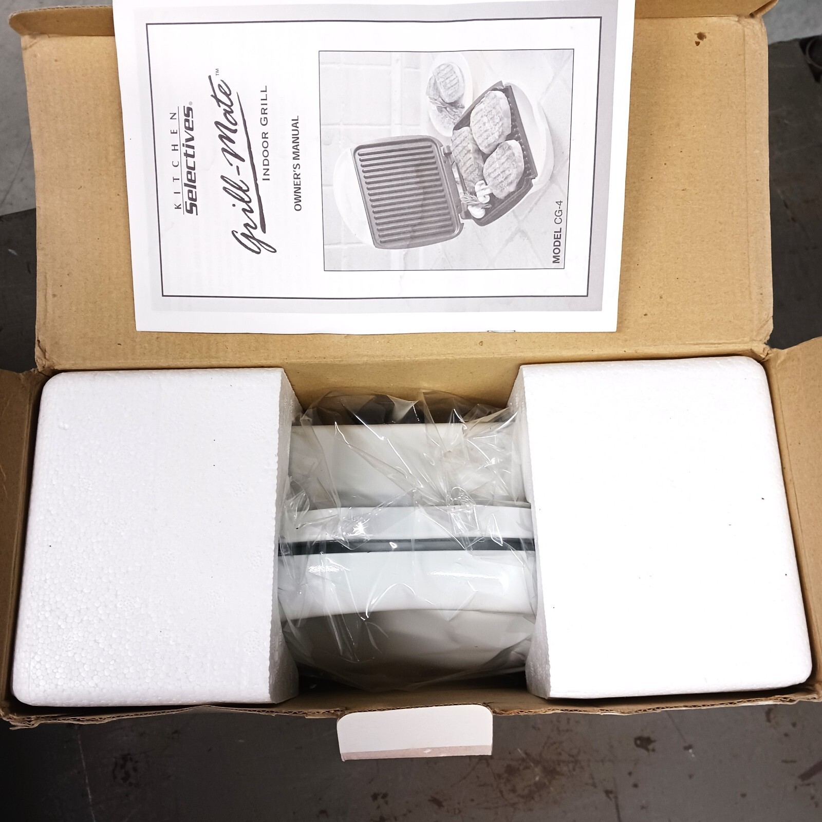Kitchen Selectives Grill-Mate Non-Stick Indoor Grill ~ NEW ~ READ