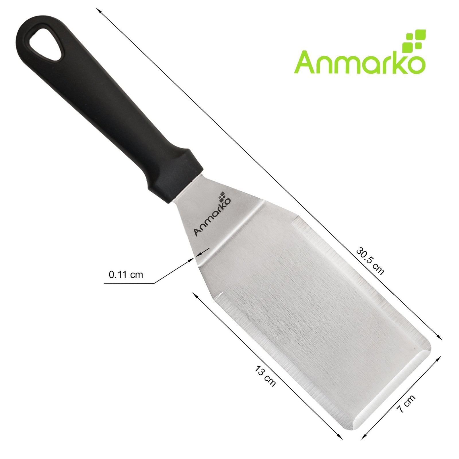 Spatula Turner Stainless Steel – Metal Set zzzz-s, Plastic handle set