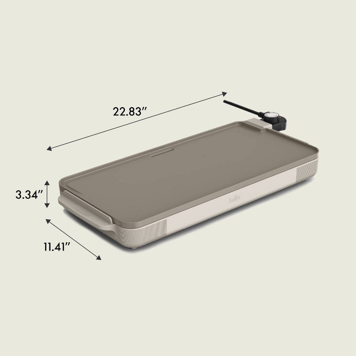 bella Ceramic Griddle Oatmilk