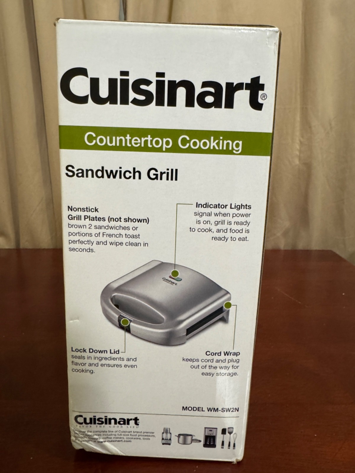 Cuisinart WM-SW2N Countertop Cooking Dual Non-Stick Sandwich Grill Maker