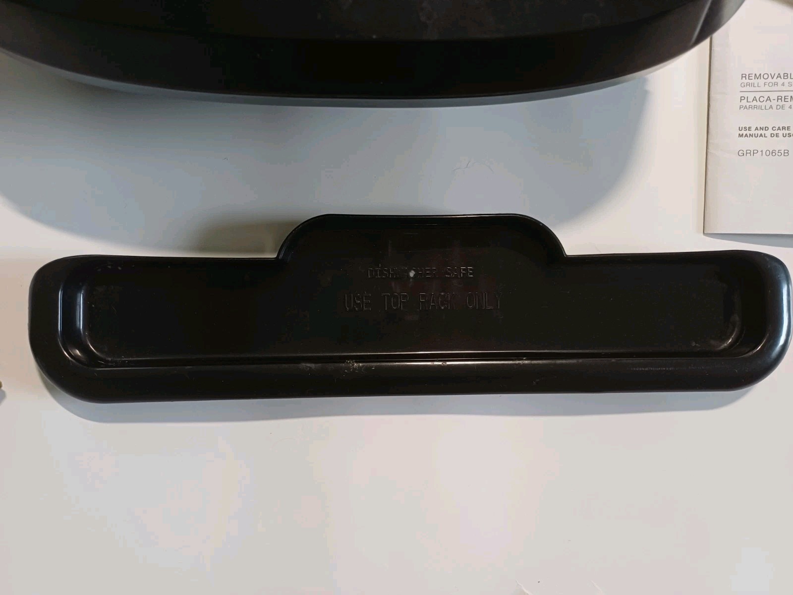 George Foreman GRP1065B Removable Plate Grill Panini Used