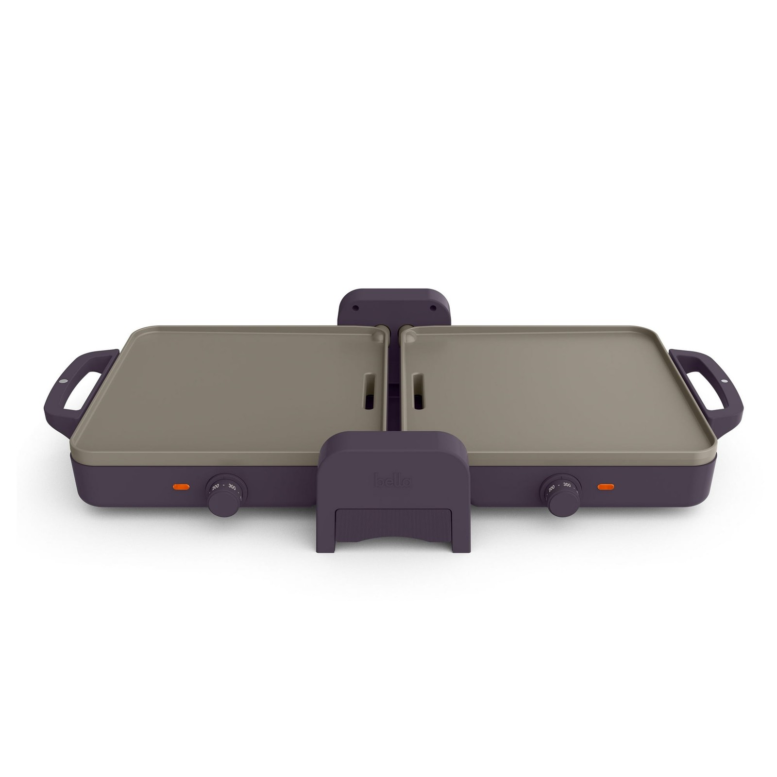 Bella 10″x20″ Ceramic Fold-n-Store Dual Temp Griddle Nonstick Plum