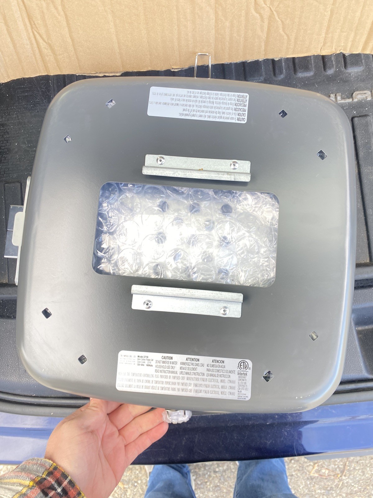 Pampered Chef Indoor Outdoor Portable Grill ~ New! #2719