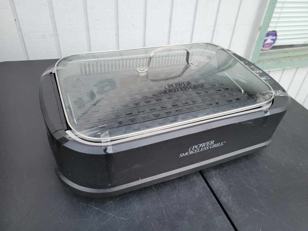 Power Smokeless Indoor Electric Grill Black PG 1500