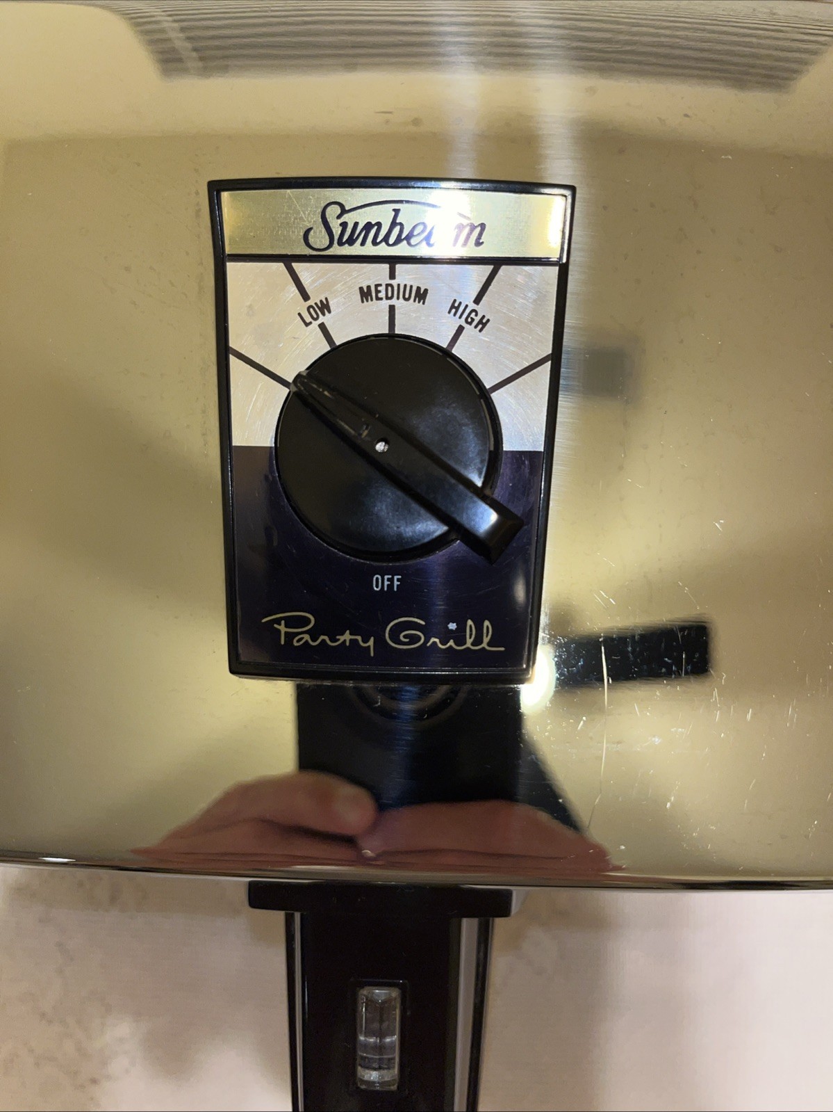 Vintage Sunbeam Party Grill Chrome Sandwich Maker Press 870 Electric TESTED WRKS