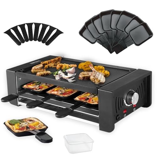 TAMARIT Raclette Party Grill Indoor Electric Korean BBQ 2 in 1