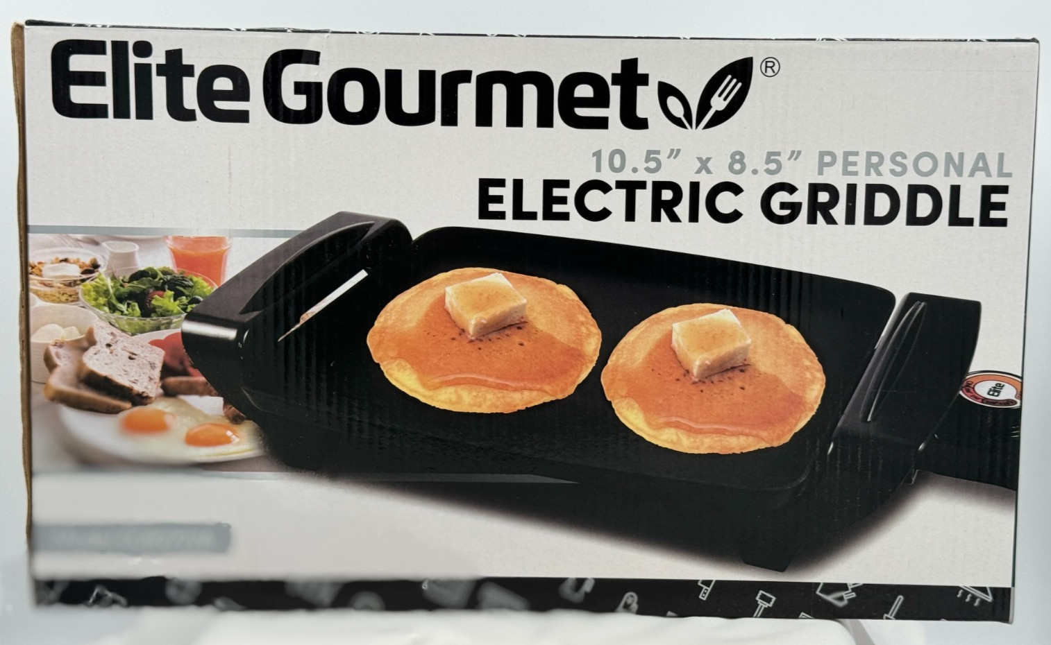 Elite Gourmet 10.5 x 8.5 Personal Electric Grill – Model #EGR2722A – Black – NEW