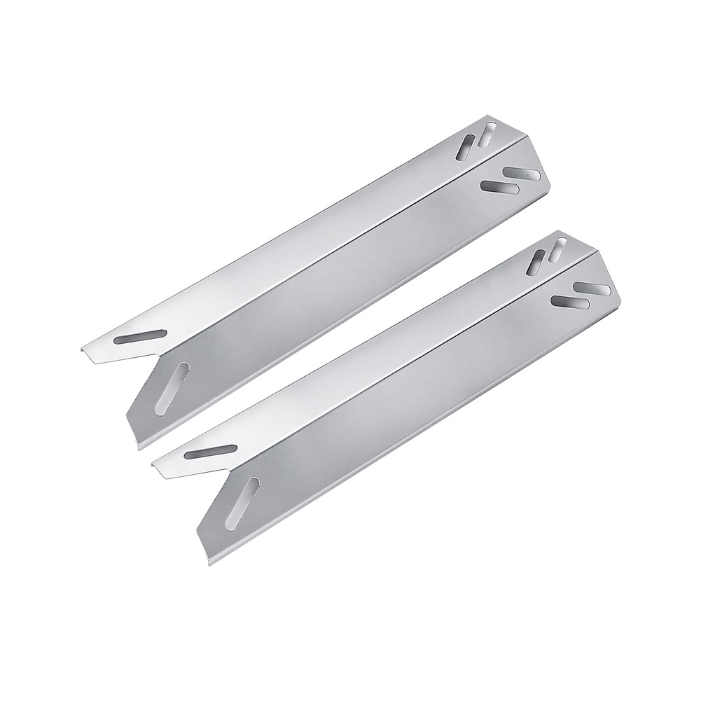 Grill Heat Distributor Plate 201 Stainless Steel 39.4x8x3cm Two Pieces