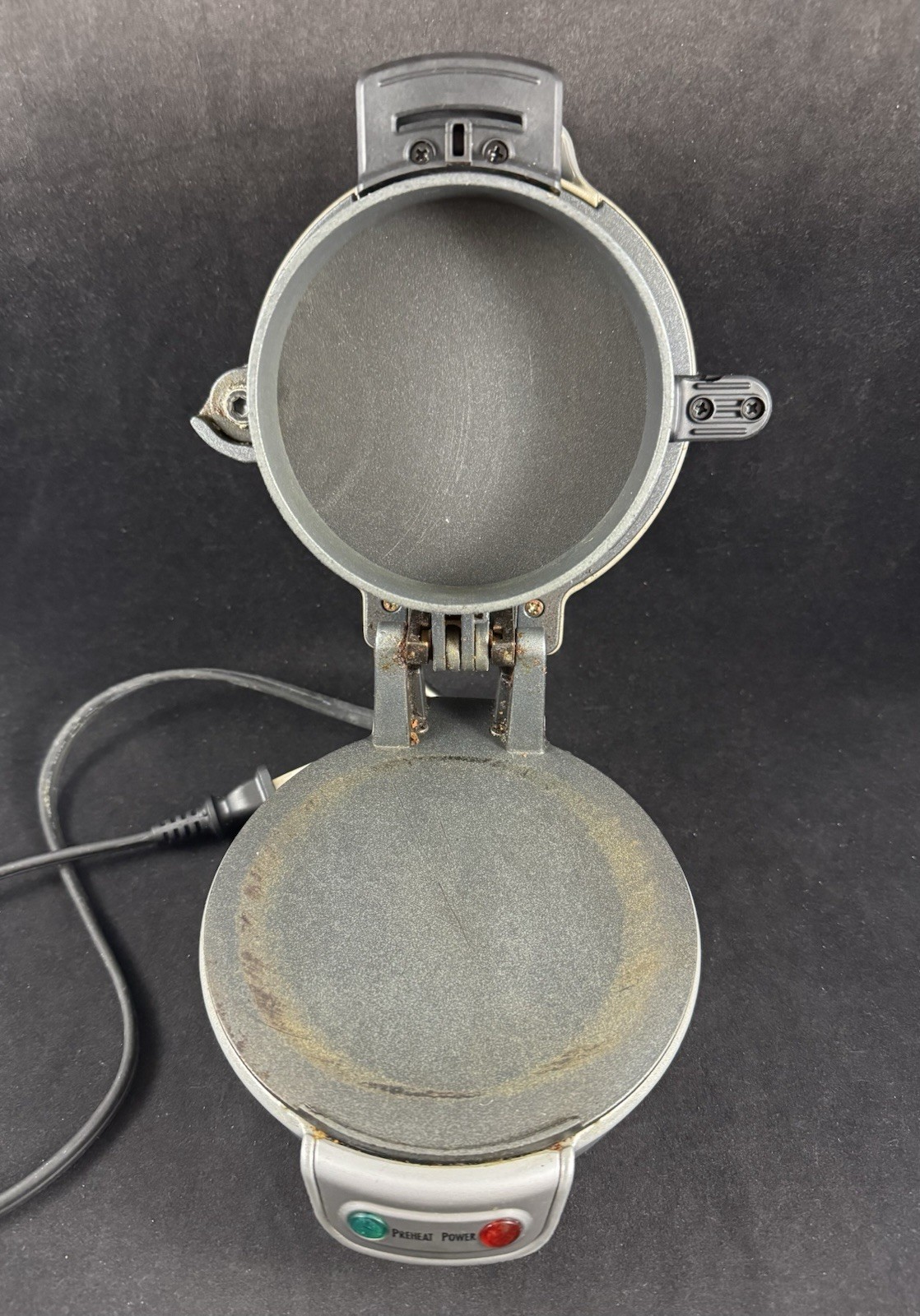 Hamilton Beach Breakfast Sandwich Maker w/ Egg Cooker Ring Silver 25475W