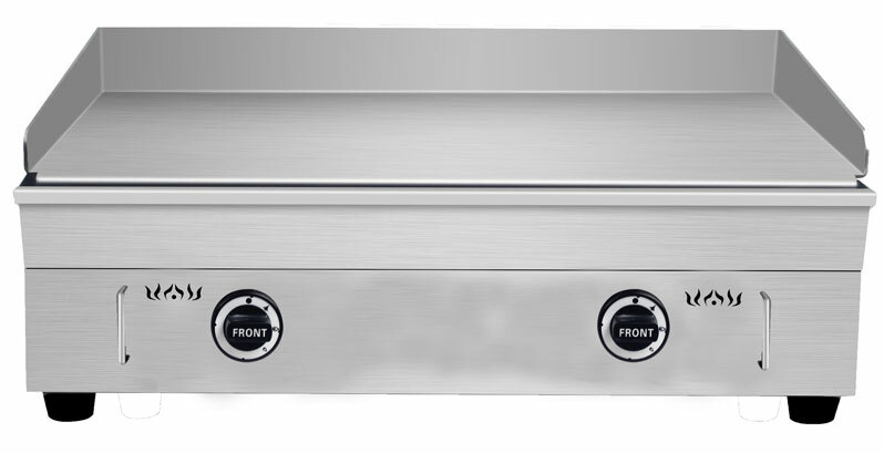 PreAsion LPG Gas Griddle Commercial Countertop Flat Grill Stainless Steel for Re
