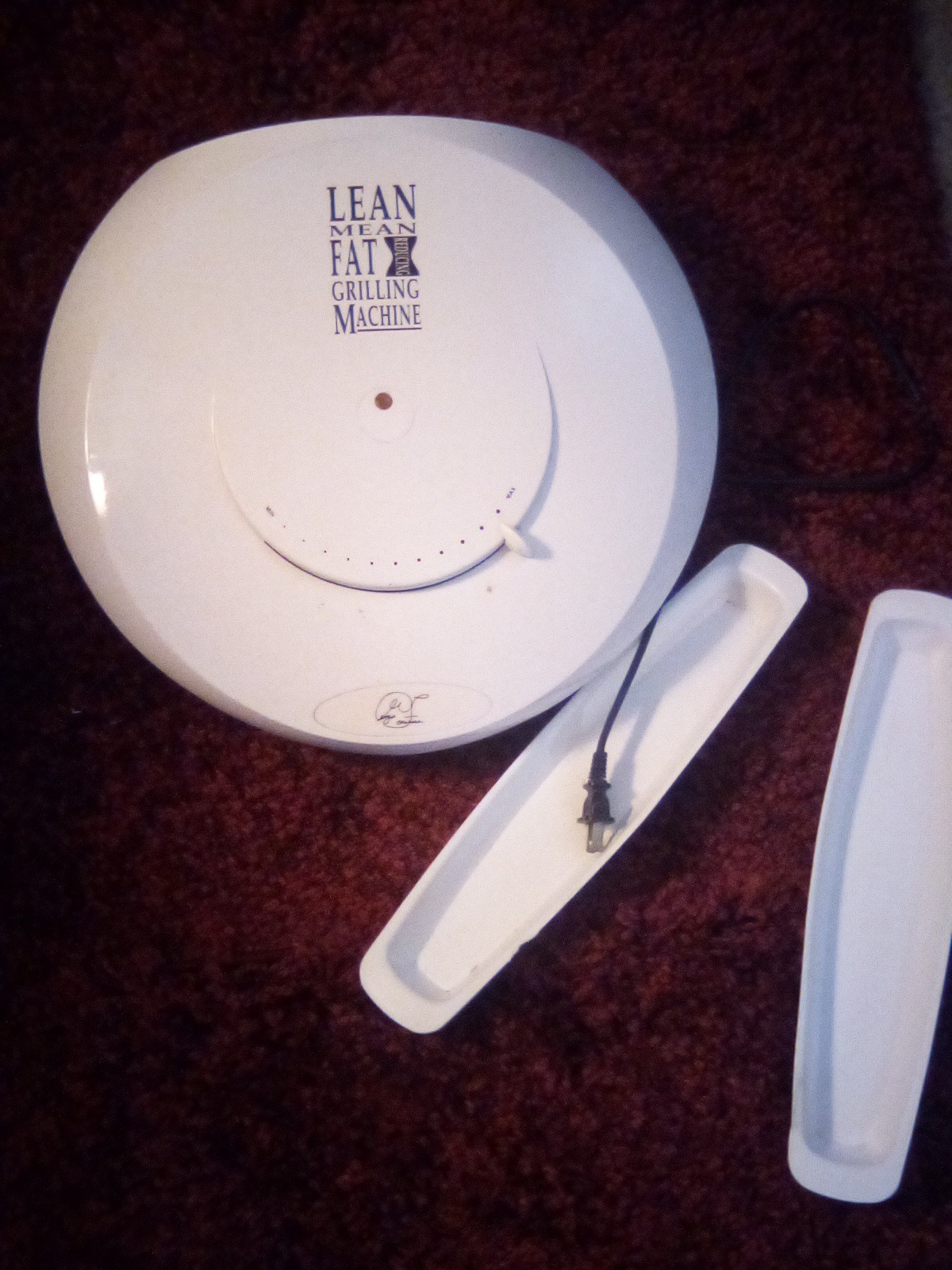 George Foreman Lean Mean Fat Reducing Electric Contact Grill/Griddle White/Black