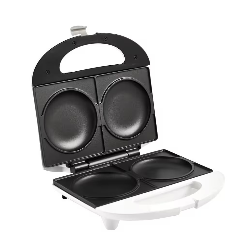IMUSA Arepa Maker Specialty Grill 20 sq in Cooking Area White 2-Slot Locking Lid