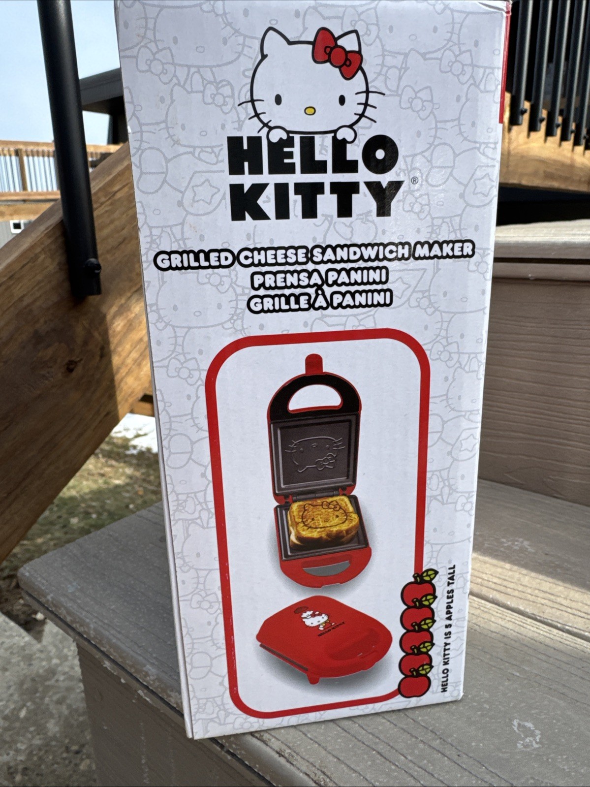 Hello Kitty Grilled Cheese Maker Red 💖😺🌷🌹 – New Non-Stick Sandwich Press