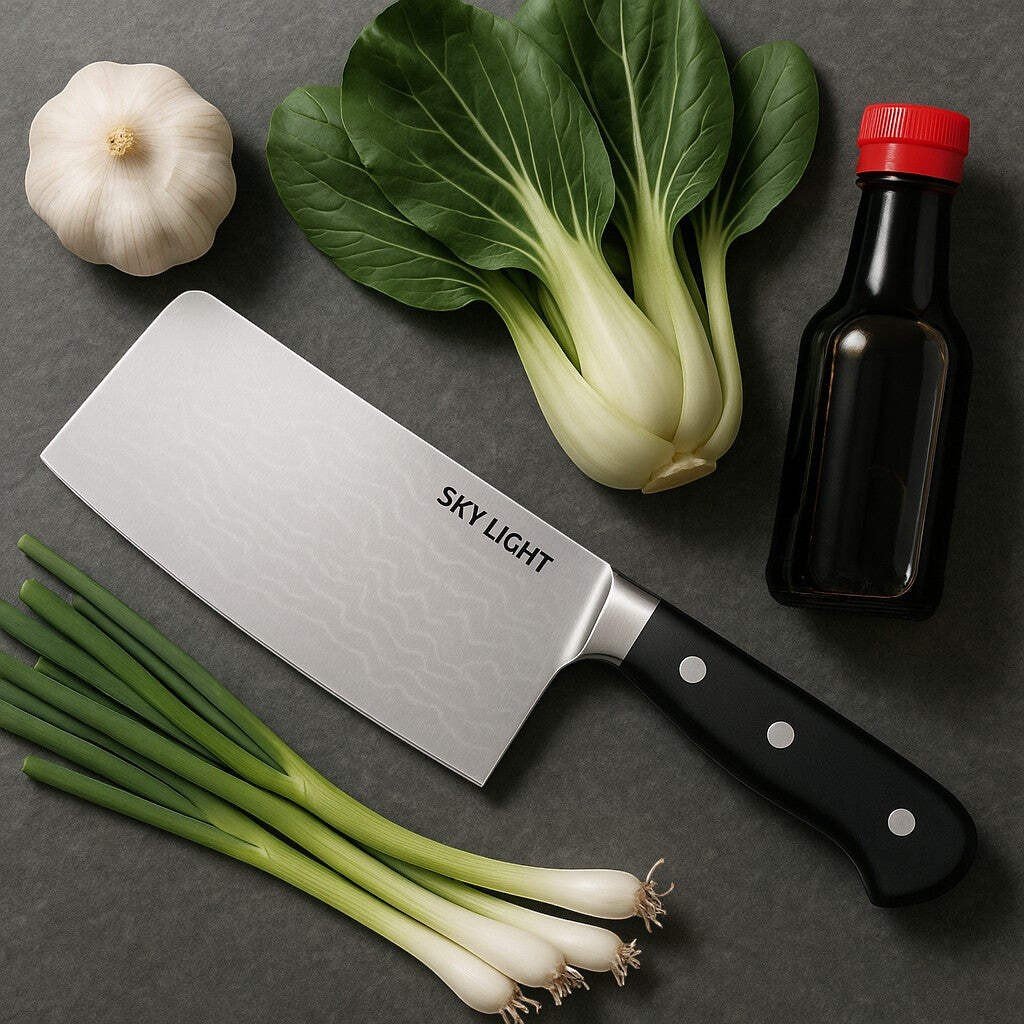 Sky Light Chinese Chef Cleaver Knife 7-Inch Stainless