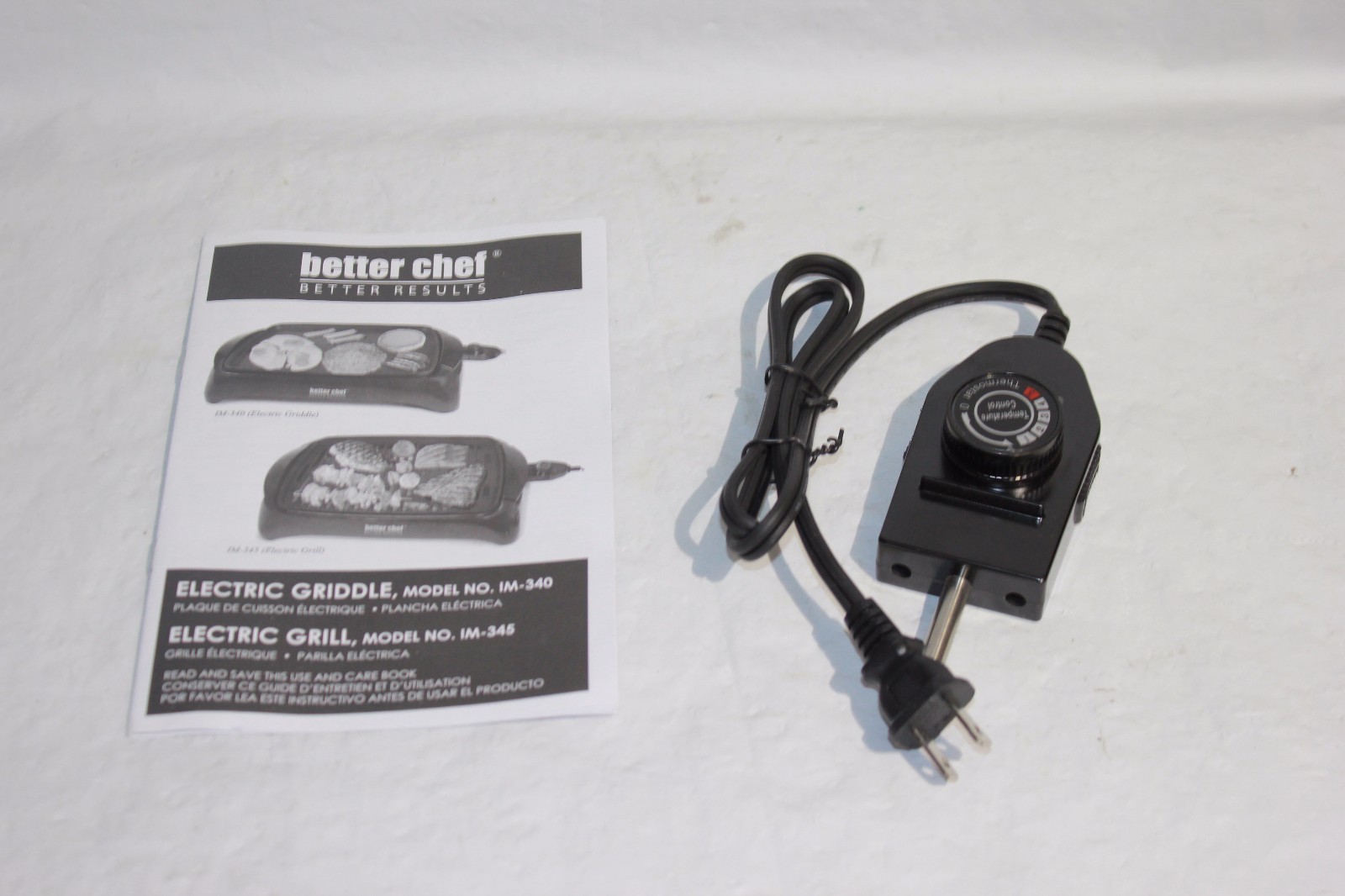 BETTER CHEF IM-340 ELECTRIC GRIDDLE (G102256-20 JO AA-3)