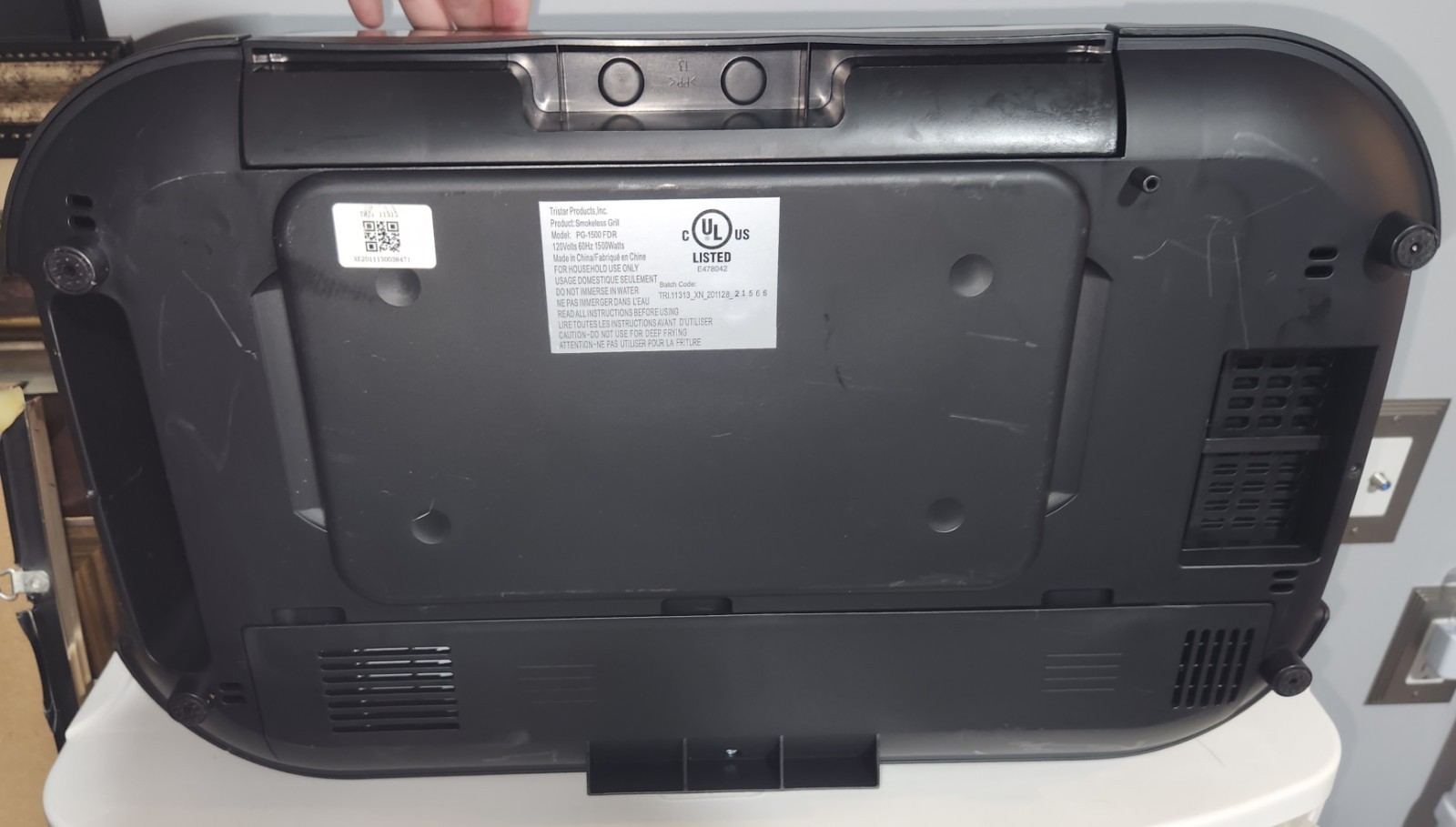 Power XL PG-1500FDR 1500W Smokeless Grill Plus Black/Silver (PXLSGS)