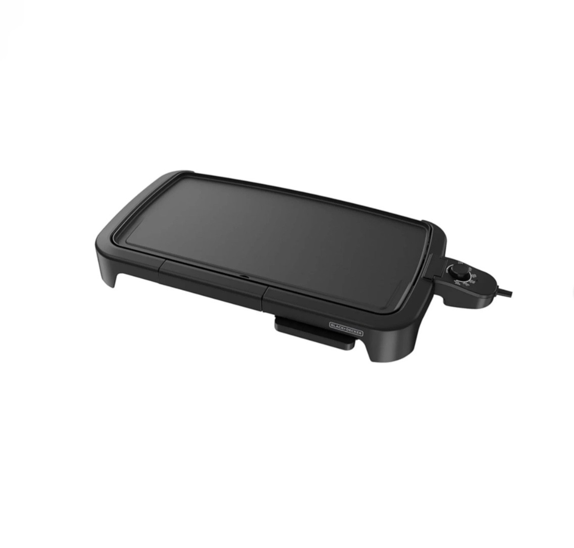 BLACK+DECKER 8-Serving Electric Griddle, Non-Stick Cooking Surface, Warming Tray
