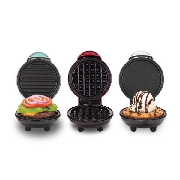 Mini Griddle, Grill and Waffle Maker – 3pc