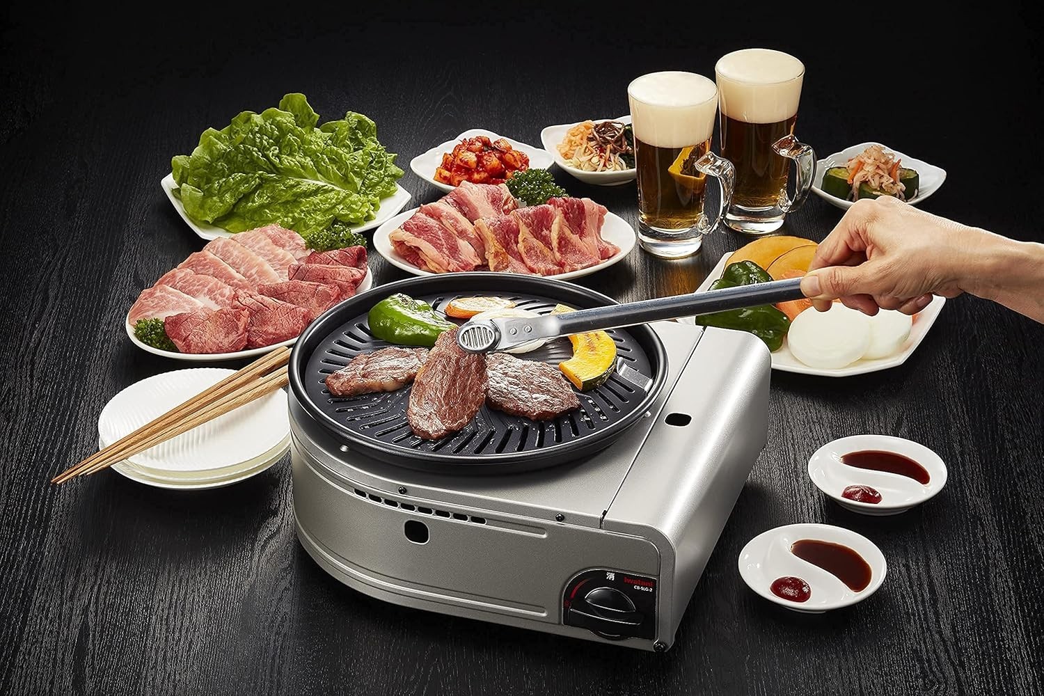 Iwatani Cassette Gas CB-SLG-2 Smokeless BBQ Grill Yakimaru2 Gas not included NEW