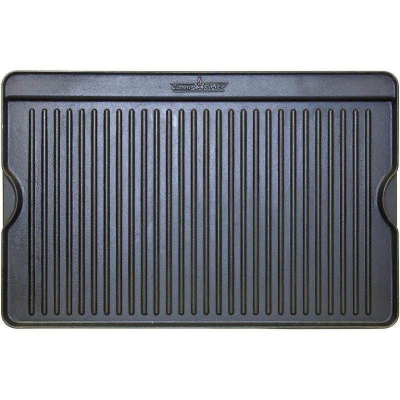 Chef Cast Iron Griddle – 16 x 24, Non-Stick Grill/Griddle Sides