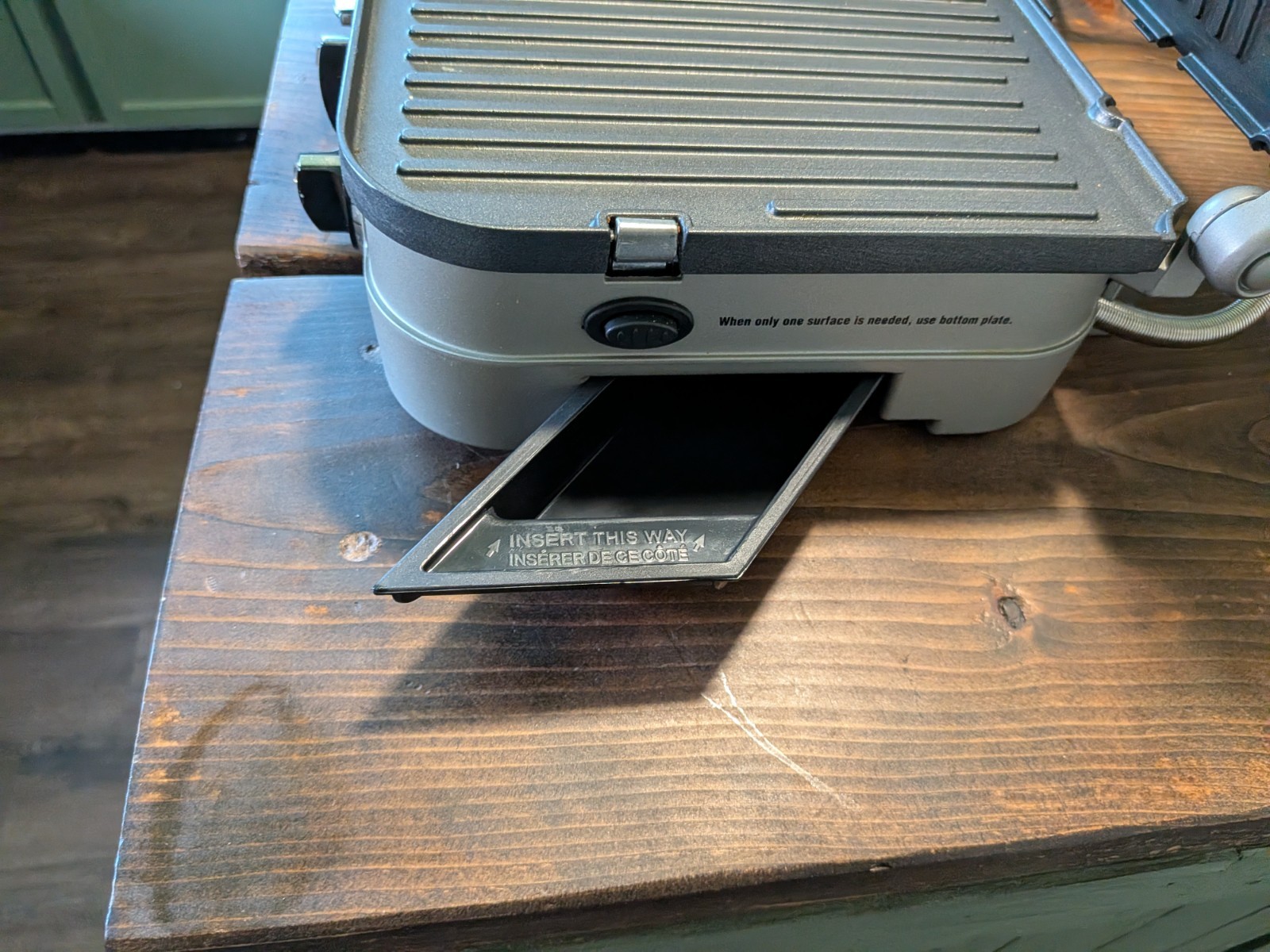 Cuisinart 5-in-1 Griddler Grill Panini Press GR-4N Stainless Steel Waffle Plates