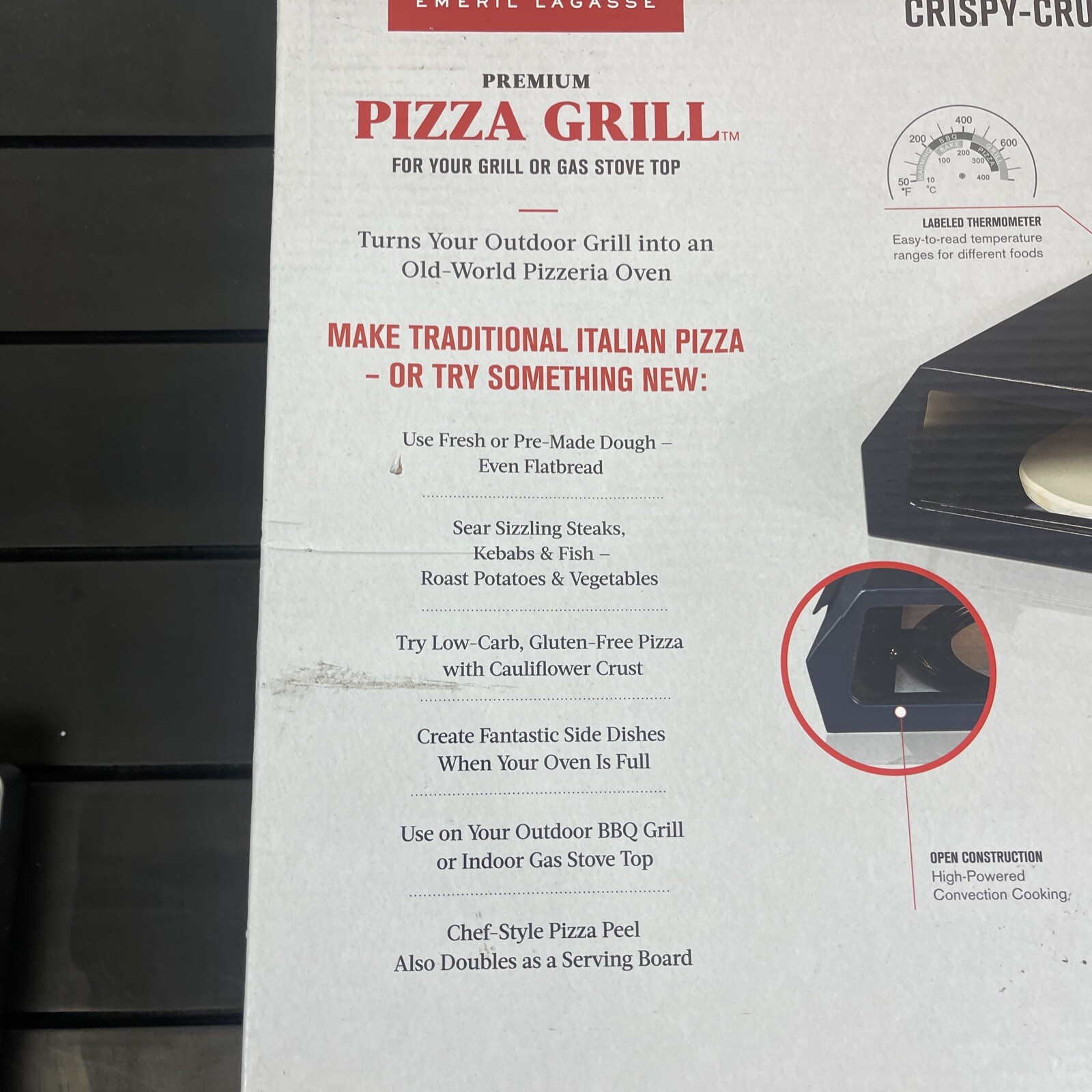 Emeril Lagasse Premium Pizza Oven Grill Open Box
