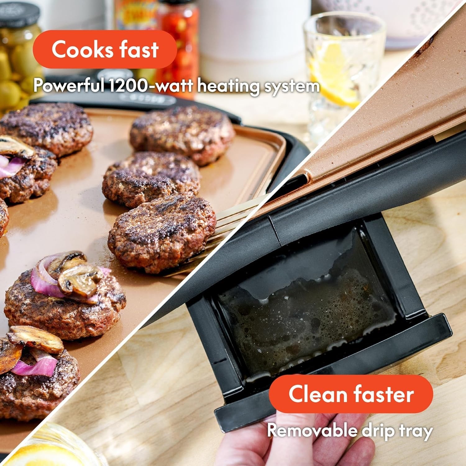 Plancha Electrica 20″ De Asar Para Cocinar Pancakes Carne Tacos Tortillas Cocina