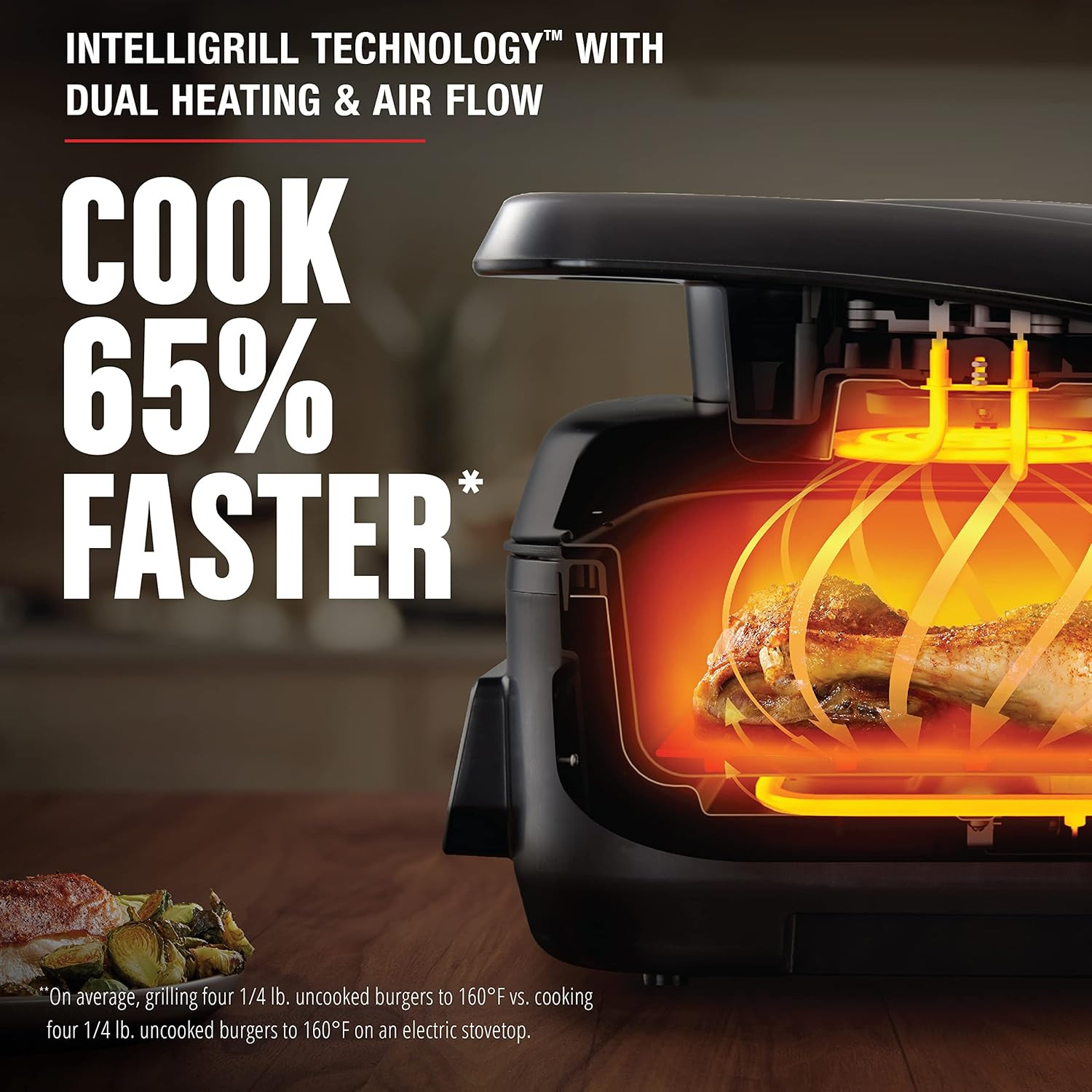 beyond Grill™ 7-In-1 Electric Indoor Grill with Air Fry Technology, MCAFD800D, B