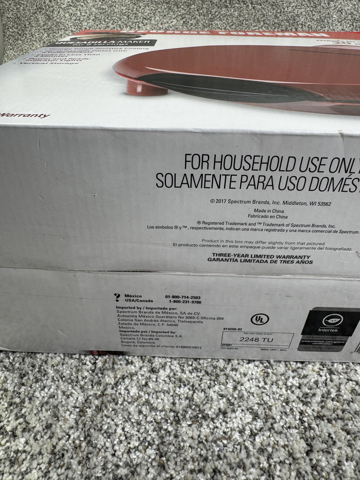 George Foreman Quesadilla Maker 10 Inch 6 Serving Nonstick Plates Quick Meal Kit