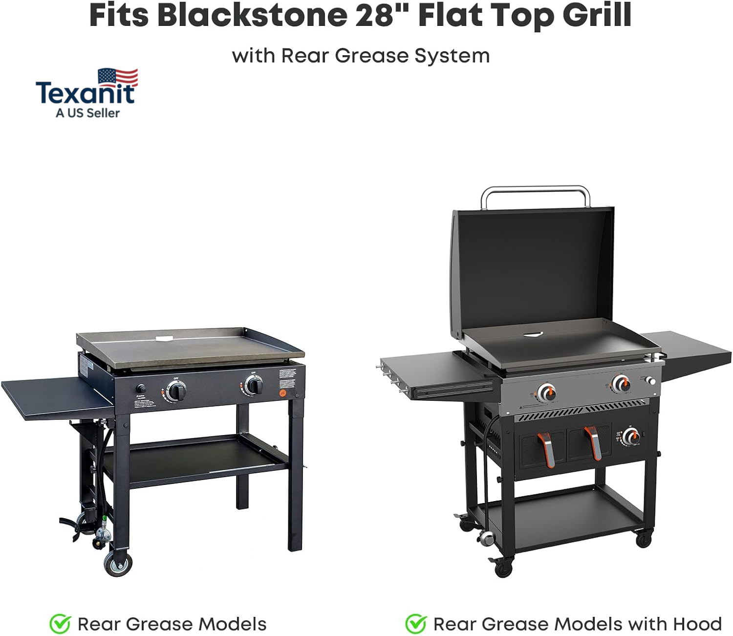 28 Inch Flat Top Griddle, Stainless Steel Griddle Replacement Top for Blackstone