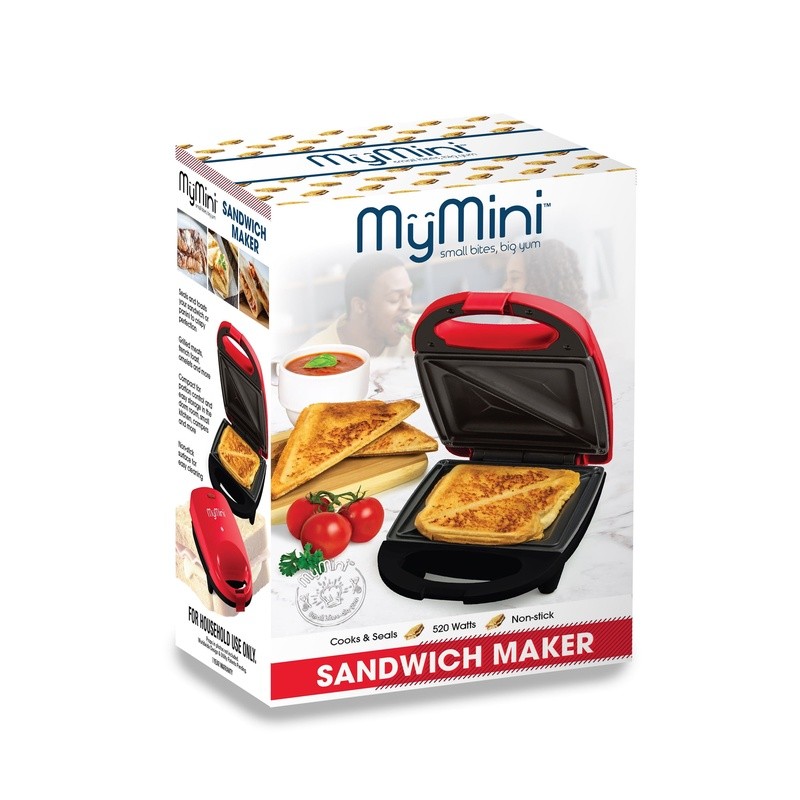 Compact Sandwich Maker Toaster Nonstick Electric Quick Cooker Kitchen Appliance