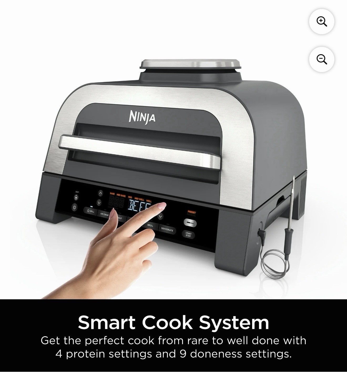 Ninja® Foodi® Smart XL 6-in-1 Indoor Grill & Air Fryer with Built in Thermometer