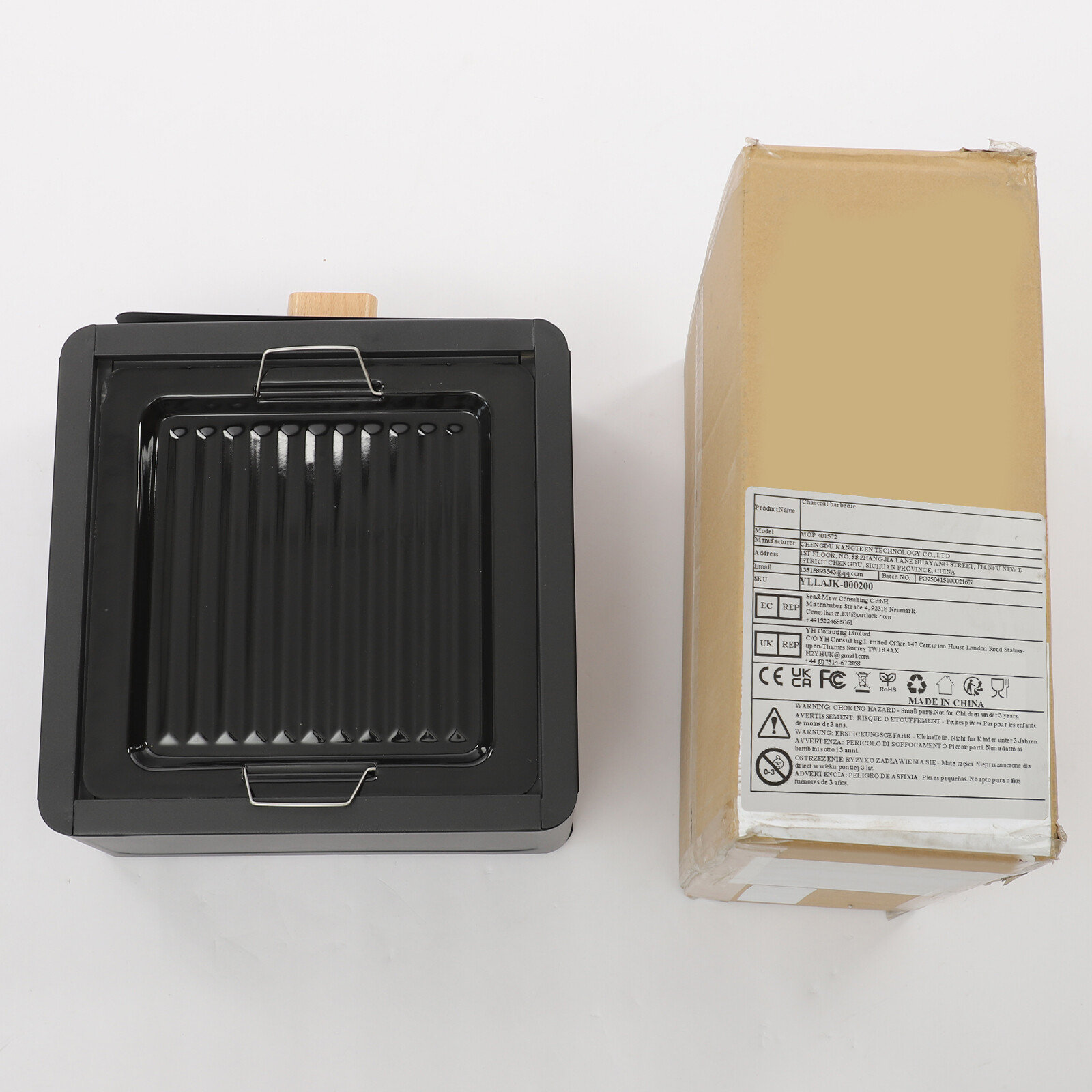 BBQ Charcoal Grill Portable Barbecue Stove Yard Cooker for Outdoor Picnics