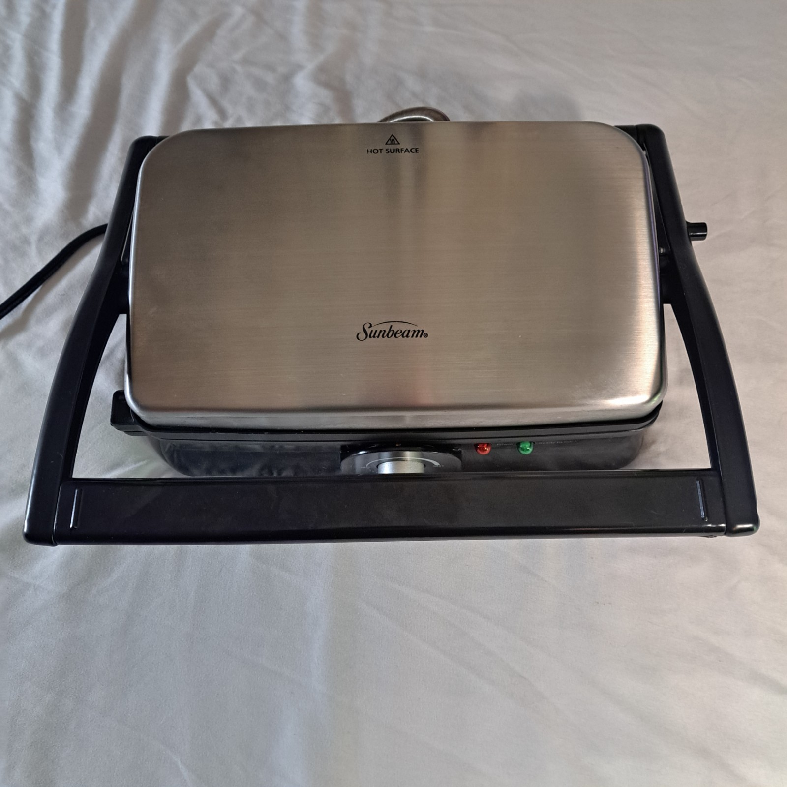 Sunbeam Panini Maker & Grill Nonstick Temperature Control Works Great CKSBPM5020
