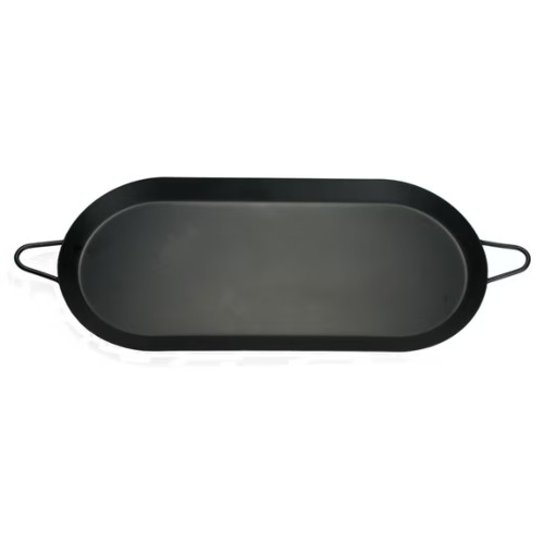 Carbon Steel Nonstick Comal Griddle for Double Burner Stove Top 18×8.5 Inch