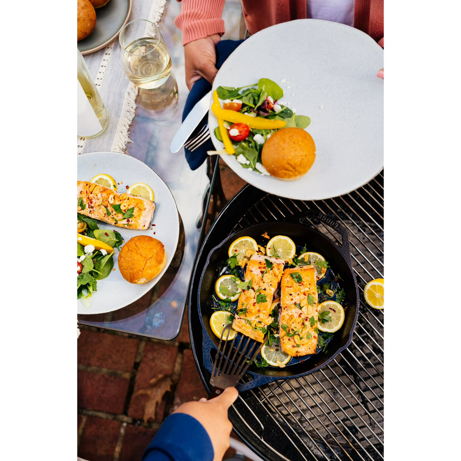 Lodge Cast Iron Seasoned 12″ Dual Handle Pan-Savor The Outdoors