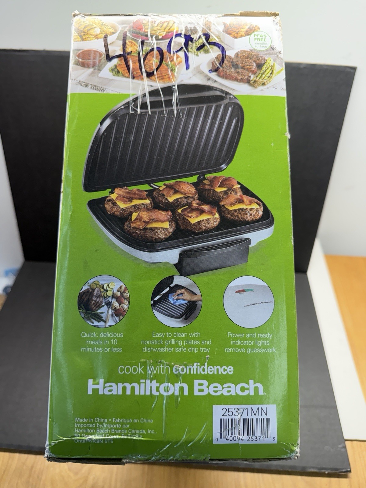 Hamilton Beach 25371 Indoor Grill Electric Countertop 1200 Watts