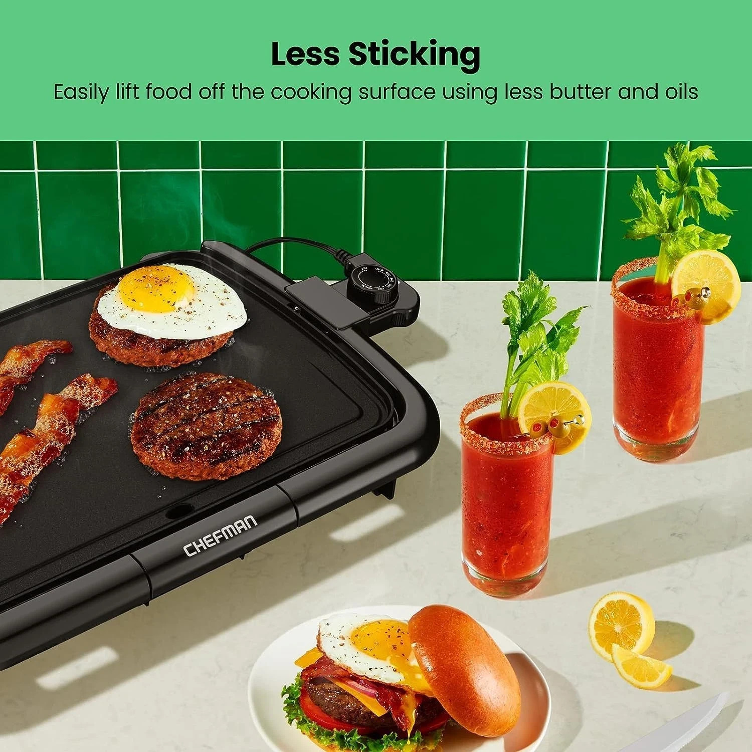 Chefman All-Purpose Nonstick Electric Griddle 9.8” x 15.7” NEW in Box
