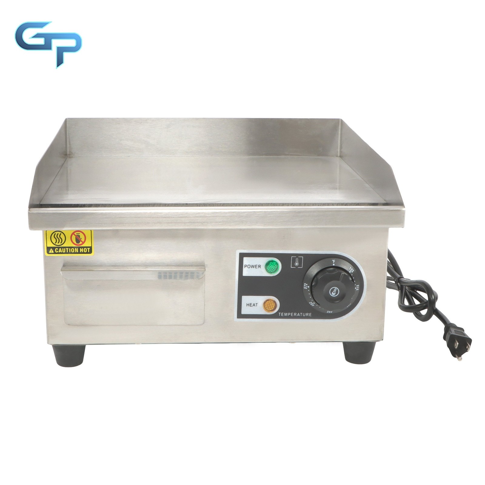14″ Commercial Electric Griddle, 1500W Electric Flat Top Grill Restaurant Home