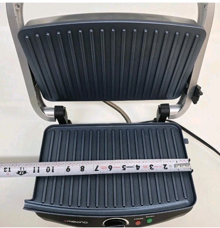Ambiano Panini Press Grill Nonstick Electric Sandwich Maker Non Stick Plate New